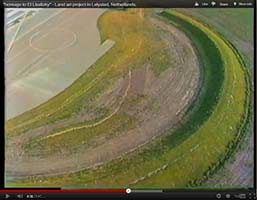 Land art in Netherlands from the air - homage to El Lissitzky in the Flevopolder - Lelystad.