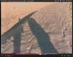 Walking on and around the "homage to El Lissitzky" land art project in the Flevopolder - in Lelystad, Netherlands.