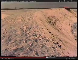 Walking on and around the "homage to El Lissitzky" land art project in the Flevopolder - in Lelystad, Netherlands.