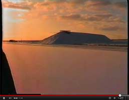 Walking on and around the "homage to El Lissitzky" land art project in the Flevopolder - in Lelystad, Netherlands.