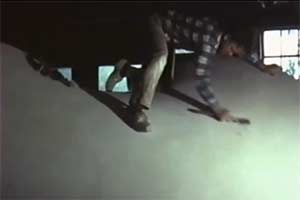 working on plaster model for a large bronze sculpture "Brenda" for Amsterdam, Holland